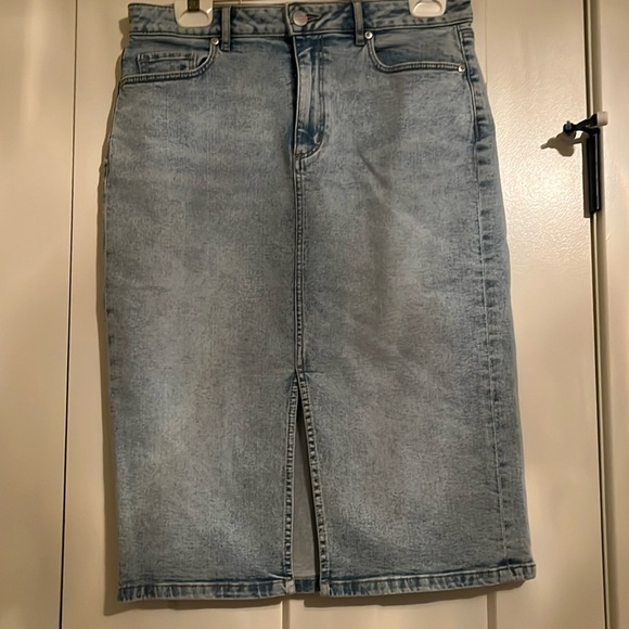 Loft mid calf denim skirt - Picture 1 of 4